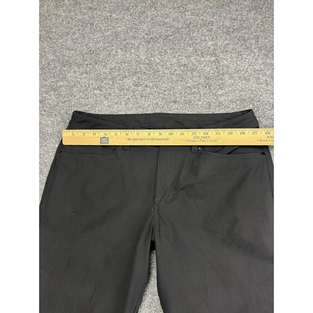 Lululemon Pants Mens 33 Black Slim Fit Stretch Chino Tapered Casual Pockets Golf
